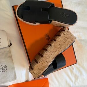 Hermes slide sandals (unauthenticated)